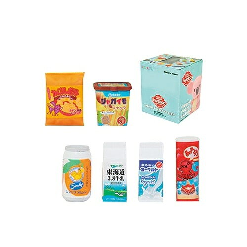 ガチャガチャ景品　おもしろ消しゴム　ドリンク＆スナック　60個セット販売　食べ...