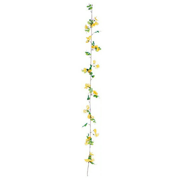 包装無料 送料無料 春の花 装飾 ディスプレイ スイートピーガーランド イエロー 12本セット販売 造花 店舗装飾 飾り付け 超歓迎 Lepetittrainbleu Fr