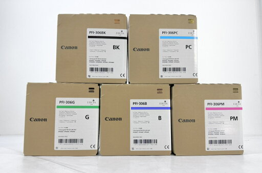 【新品未開封品】キャノン PFI-306BK PFI-306PC PFI-306G PFI-306B PFI-306PM 純正品 canon インク 【新品未開封品】キャノン PFI-306BK PFI-306PC PFI-306G PFI-306B PFI-306PM 純正品 canon インク