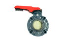 【アウトレット品】 アサヒAV 57バタフライバルブ PVC/PP/EPDM 10K100A レバー〔品番:V57LVUEW1100〕【8506759:0】 K...