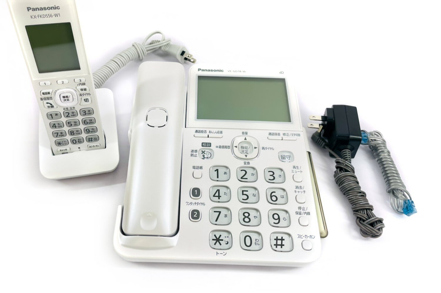 ʡ Panasonic õ VE-GD78DL-W [ѡۥ磻] ڻҵ1Ĥ KX-FKD556-W1 VE-GD78-W K511081