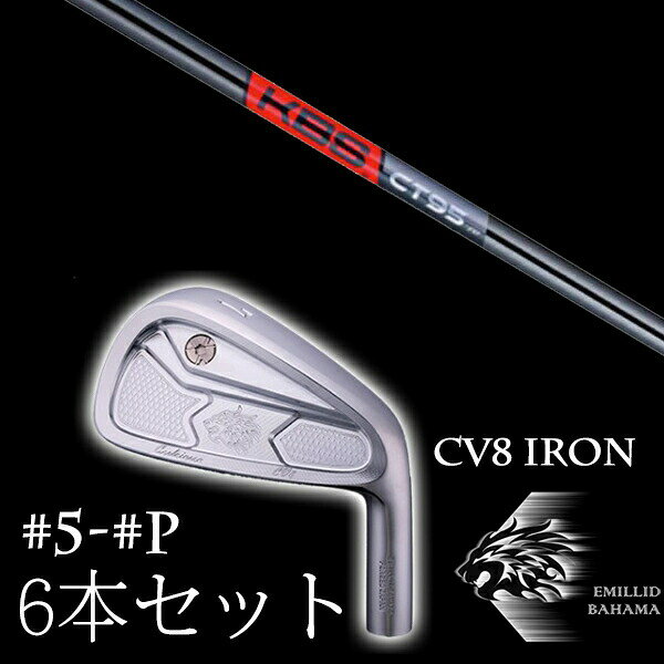 カスタムクラブ エミリッドバハマ カールヴィンソン CV8アイアン #5-PW 6本セット KBS TOUR C-TAPER 95 Black Cテーパー95 ブラック EMILLID BAHAMA