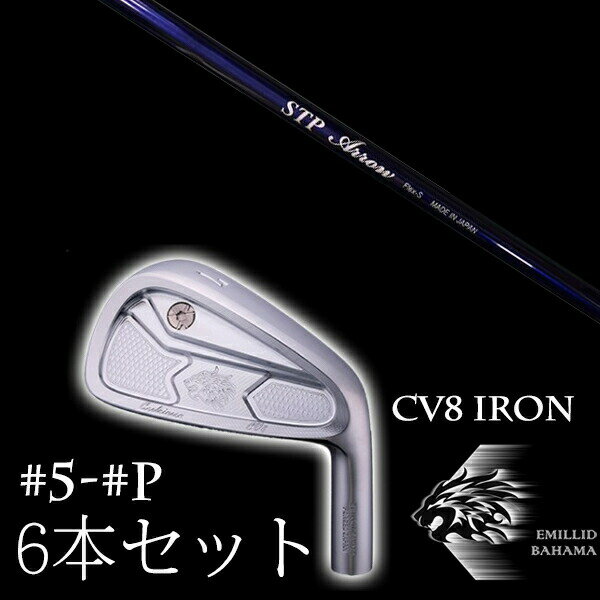 カスタムクラブ エミリッドバハマ カールヴィンソン CV8アイアン #5-PW 6本セット CRAZY STP ARROW アロー EMILLID BAHAMA