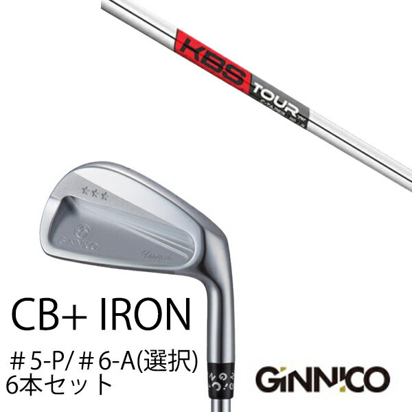 EON SPORTS - カスタムクラブ 6本セット / イオンスポーツ ジニコ GINNICO CB+ Iron #5-P ＃6-A 番手選択 / KBS TOUR C-TAPER 95 Cテーパー95 / EONSPORTS