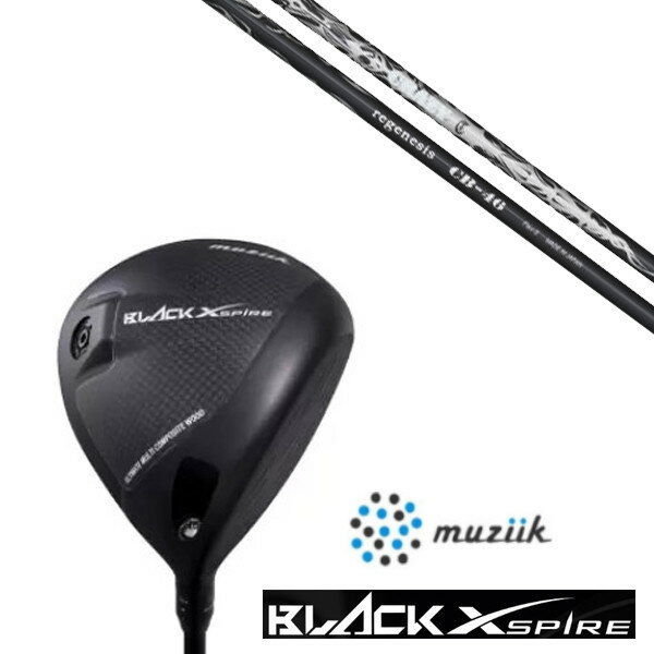 カスタムクラブ ムジーク On The Screw BLACK XSPIRE DRIVER SLEルール適合 CRAZY REGENESIS CB-46 シャフト