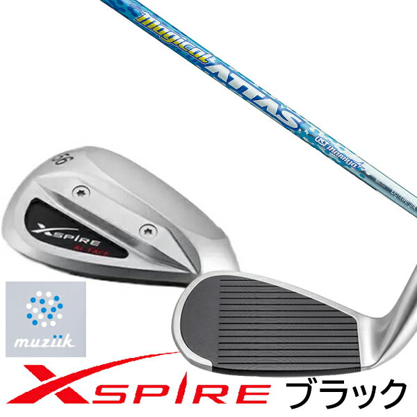 カスタムクラブ Muziik オーダーメイド ムジーク XSPIRE AL-FACE ブラック ウエッジ magical ATTAS マジカルアッタス USTマ...