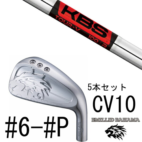 カスタムクラブ エミリットバハマ カールヴィンソン CV10 アイアン #6-#P 5本セット / KBS TOUR V ツアー