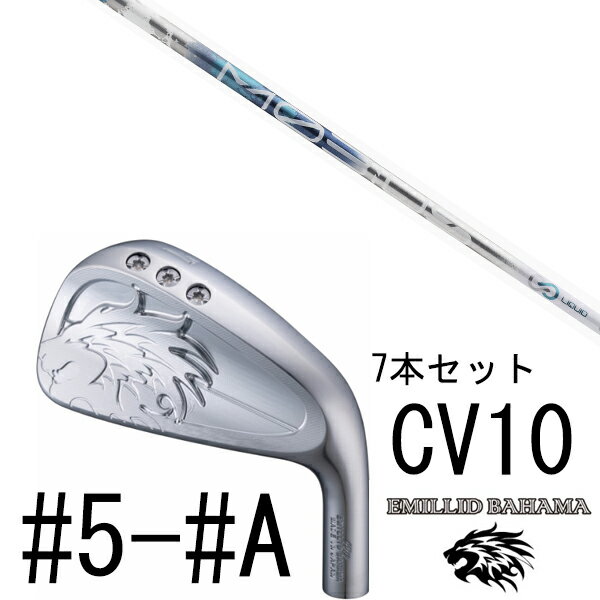 カスタムクラブ エミリットバハマ カールヴィンソン CV10 アイアン #5-#A 7本セット / メビウス リキッド デザインチューニング