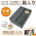 6球パック ギフト用 両面プリントも対応 ゴルフボール 名入れ オウンネーム ブリヂストンゴルフ ツアーステージ エクストラディスタンス 6個入り オリジナルデ...