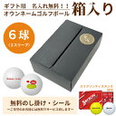 6球パック ギフト用 両面プリントも対応 ゴルフボール 名入れ オウンネーム スリクソンディスタンス 6個入り オリジナルデータ支給も可 ギフト 大会 景品 イ...