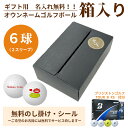 6球パック ギフト用 両面プリントも対応 ゴルフボール 名入れ オウンネーム ブリヂストンゴルフ TOUR B XS 6個入り オリジナルデータ支給も可 ギフト...