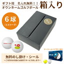 6球パック ギフト用 両面プリントも対応 ゴルフボール 名入れ オウンネーム テーラーメイド TAYLORMADE TP5 6個入り オリジナルデータ支給も可 ...