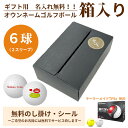 6球パック ギフト用 両面プリントも対応 ゴルフボール 名入れ オウンネーム テーラーメイド TAYLORMADE TP5X 6個入り オリジナルデータ支給も可...