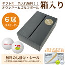 6球パック ギフト用 両面プリントも対応 ゴルフボール 名入れ オウンネーム スリクソン Z-STAR DIAMOND 6個入り オリジナルデータ支給も可 ギフ...