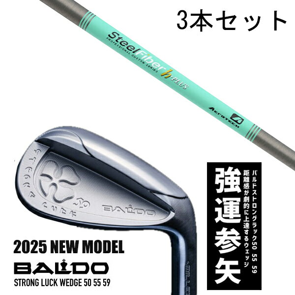 カスタムクラブ 【3本セット】 2025年モデル バルド ストロング ラック ウエッジ BALDO STRONG LUCK WEDGE / スチールファイバー ...