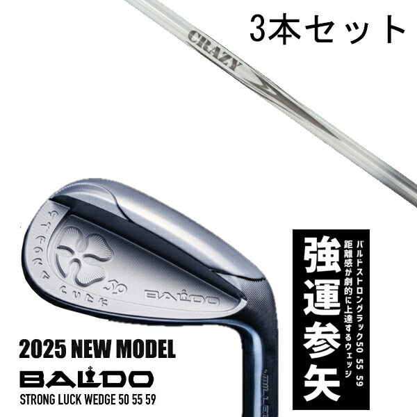 カスタムクラブ 【3本セット】 2025年モデル バルド ストロング ラック ウエッジ BALDO STRONG LUCK WEDGE / アローアイアン クレ...