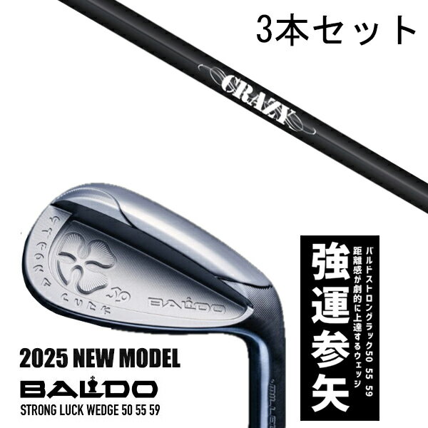 カスタムクラブ 【3本セット】 2025年モデル バルド ストロング ラック ウエッジ BALDO STRONG LUCK WEDGE / STI-80 クレイ...