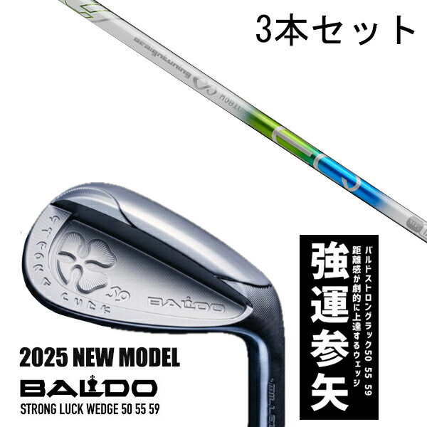 カスタムクラブ 【3本セット】 2025年モデル バルド ストロング ラック ウエッジ BALDO STRONG LUCK WEDGE / メビウスEQ アイア...