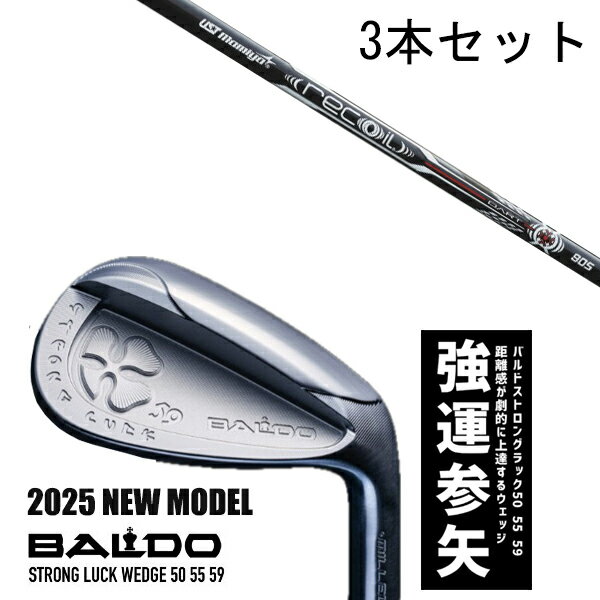 カスタムクラブ 【3本セット】 2025年モデル バルド ストロング ラック ウエッジ BALDO STRONG LUCK WEDGE / リコイルダート アイ...