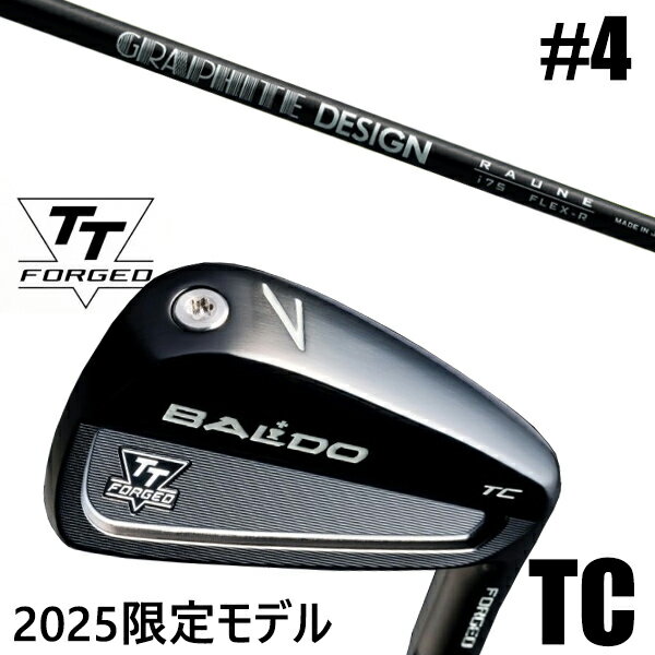 カスタムクラブ 正規販売店 【#4 単品】 2025年モデル バルド TTシリーズ フォージド ツアーキャビティー アイアン TC / BALDO TT FORGED TOUR CAVITY IRON TC BLACK / ラウネ 105 アイアン グラファイトデザイン / 5営業日以内の発送