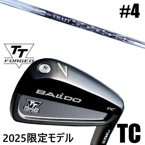 カスタムクラブ 正規販売店 【#4 単品】 2025年モデル バルド TTシリーズ フォージド ツアーキャビティー アイアン TC / BALDO TT FORGED TOUR CAVITY IRON TC BLACK / CBI-9 クレイジー アイアン / 5営業日以内の発送