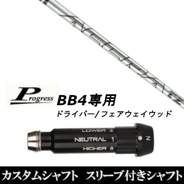 カスタムクラブ スリーブ付きシャフト トゥルーテンパー ACCRA TZ RPG H Progress BB4 ドライバー FW用