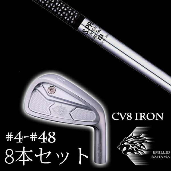 8本セット カスタムクラブ エミリッドバハマ カールヴィンソン CV8アイアン #4-#48 NSプロ 750GH エヌエスプロ 日本シャフト EMILLID BAHAMA