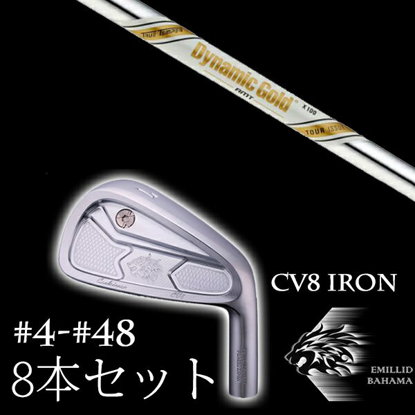 8本セット カスタムクラブ エミリッドバハマ カールヴィンソン CV8アイアン #4-#48 ダイナミックゴール..