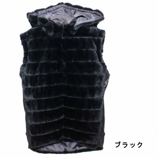 （クリアランス）エコファー フーデッド ベスト 秋冬 ゴルフ ウェア レディース