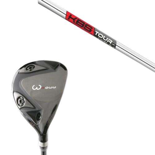 カスタムクラブ ワオ Waoww RV-555 ブラックモンスターシリーズ ユーティリティー KBS TOUR C-TAPER 95 Cテーパー95 ヘッドカバー付き