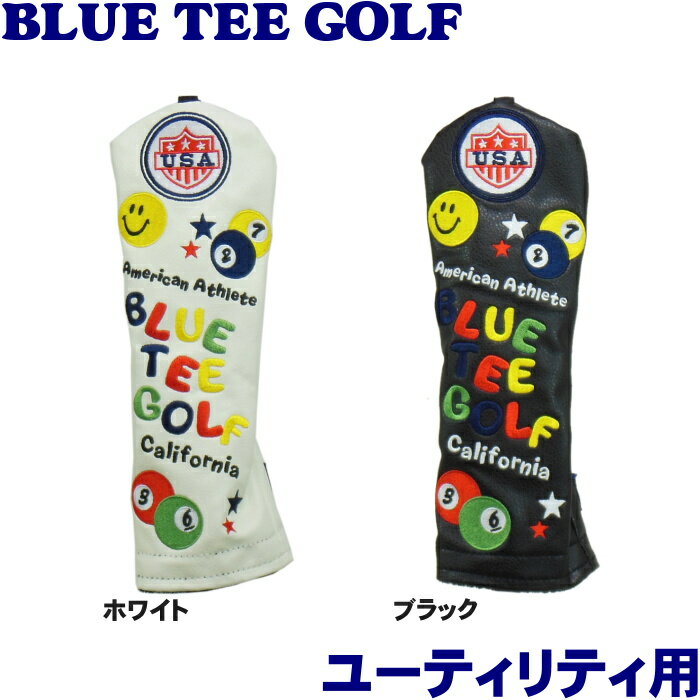 BLUE TEE GOLF ブルーティーゴルフ スマイル ピンボール ヘッドカバー ユーティリティ用