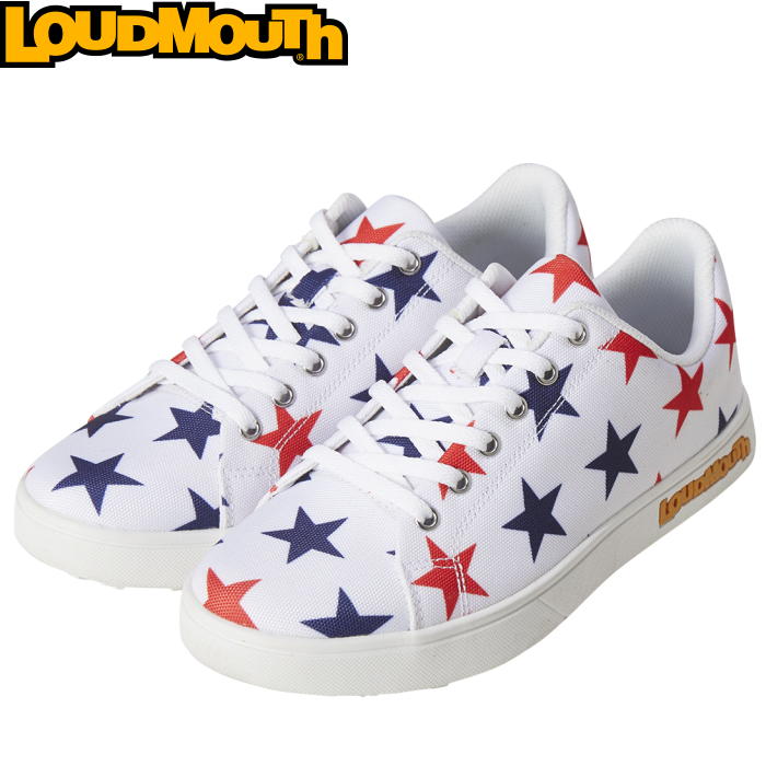 Loudmouth ラウドマウス LM-GS0002 スパイクレス ゴルフシューズ Superstar White（254） 【メンズ/レディース】