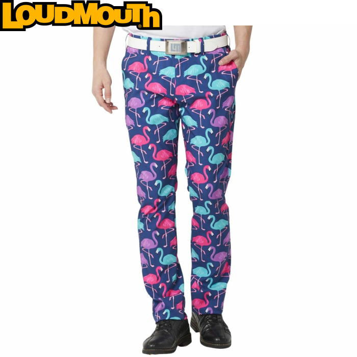 Loudmouth ラウドマウス ストレッチツイル ロングパンツ 761-301　Wild Flamingos（276）  ワイルドフラミンゴズ