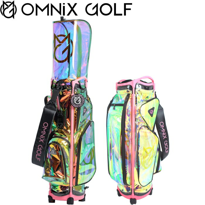 OMNIX オムニクス Rainbow CADDIE BAG　レインボー キャディバッグ ピンク 限定カラーモデル（完成タイプ）