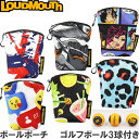 Loudmouth ラウドマウス LM-BC0002 ボールポーチ ゴルフボール3球付き