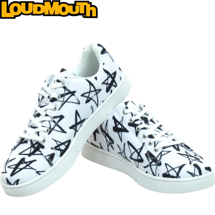 Loudmouth ラウドマウス LM-GS0002 スパイクレス ゴルフシューズ Shooting Stars White（118） 【メンズ/レディース】