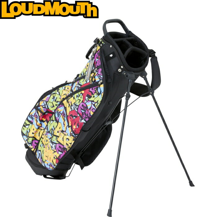 LOUDMOUTH ラウドマウス　LM-CB0010　8.5型 スタンドキャディバッグ　Tags Neon（317）タグスネオン