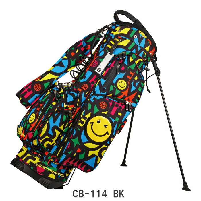 【2022NEWモデル】WINWIN STYLE ウィンウィンスタイル　WINWIN MULTI ICON LIGHT WEIGHT STAND BAG　マルチアイコン スタンドバッグ