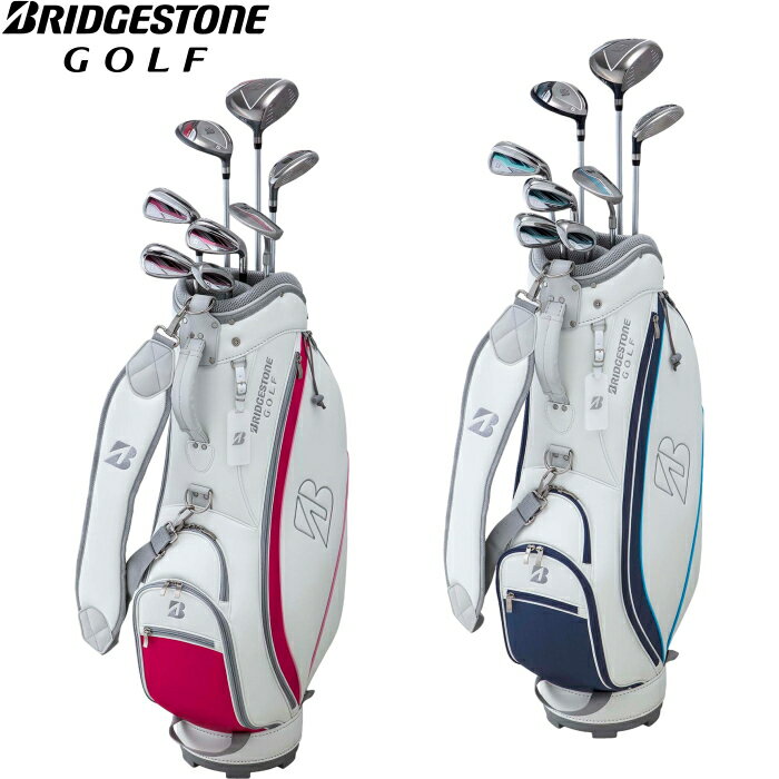 ブリヂストン レディース BG100L ゴルフセット クラブ8本(1W,5W,U6,I7,I9,P,S,PT) キャディバッグ付 【BRIDGESTONE GOLF】