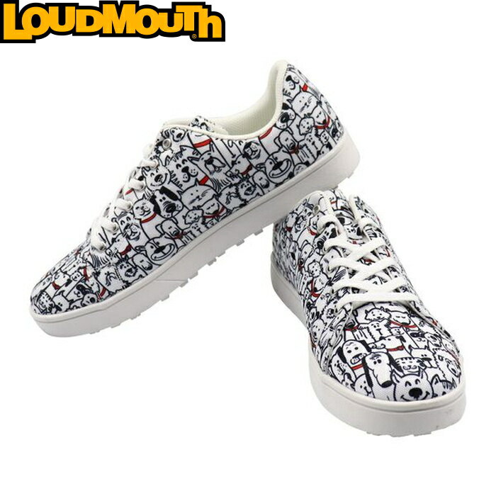 Loudmouth ラウドマウス LM-GS0002 スパイクレス ゴルフシューズ　Mutts Red Colors（278）マッツレッドカラーズ 