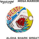 楽天ゴルフアトラス【ネコポス送料無料】 WINWIN STYLE ウィンウィン　MEGA マーカー　ALOHA SHARK GREAT アロハシャークグレート　MM-547