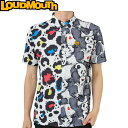 Loudmouth ラウドマウス クレイジーパターン 半袖 ポロシャツ 763602-352 Neon Leopard ネオンレオパード 【メンズ/ゴルフウェア...