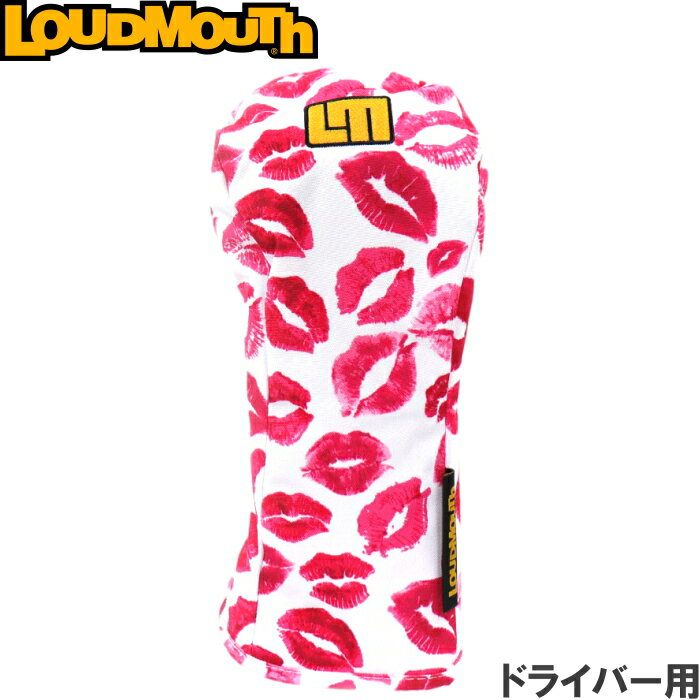 LOUDMOUTH ラウドマウス ドライバー用ヘッドカバー　LM-HC0014/DR　Kissies White（243）キスホワイト