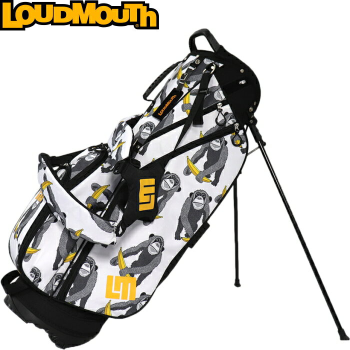 【限定販売カラー】LOUDMOUTH ラウドマウス LM-CB0021 8.5型 スタンドキャディバッグ Chimpanzee 238 チンパンジー