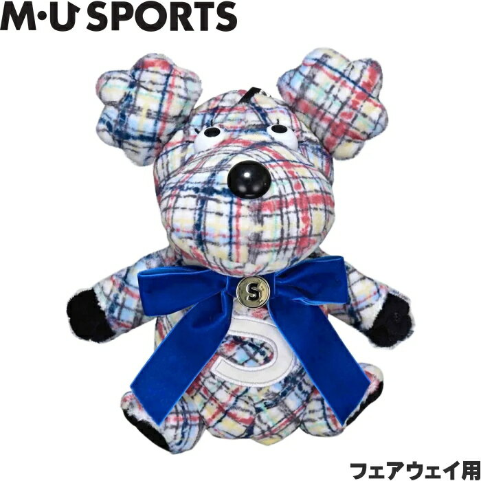 M・U SPORTS MUスポーツ 703J6516 バイアスチェック柄Shushu フェアウェイウッド用ヘッドカバー