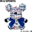 M・U SPORTS MUスポーツ 703J6556 バイアスチェック柄Shushu ユーティリティ用ヘッドカバー