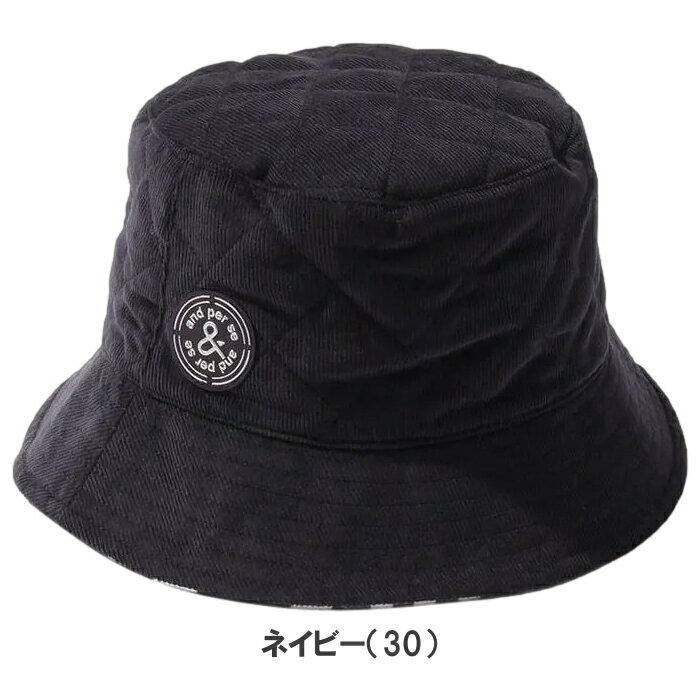 and per se アンパスィ AUF8614 コーデュロイバケットハット　UVプロテクト ユニセックス/ゴルフウェア