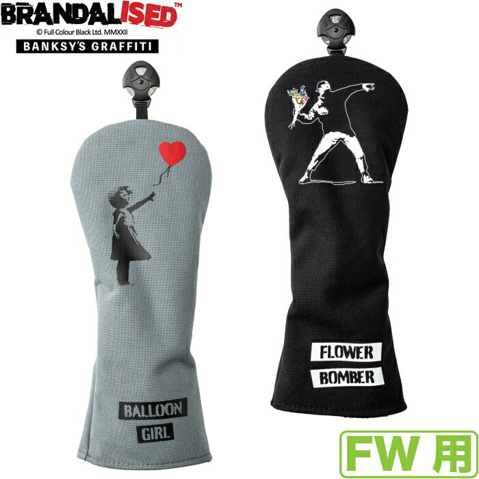 Banksy バンクシー ゴルフ BAHC-02FW フェアウェイウッド用ヘッドカバー【Flower Bomber/フラワーボン..