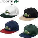 LACOSTE ラコステ ビッグワニ バイカラーキャップ L1276 フラットキャップ MADE IN JAPAN