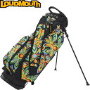 LOUDMOUTH ラウドマウス LM-CB0031 スタンドキャディバッグ ShagadelicBlack(020) シャガデリックブラック